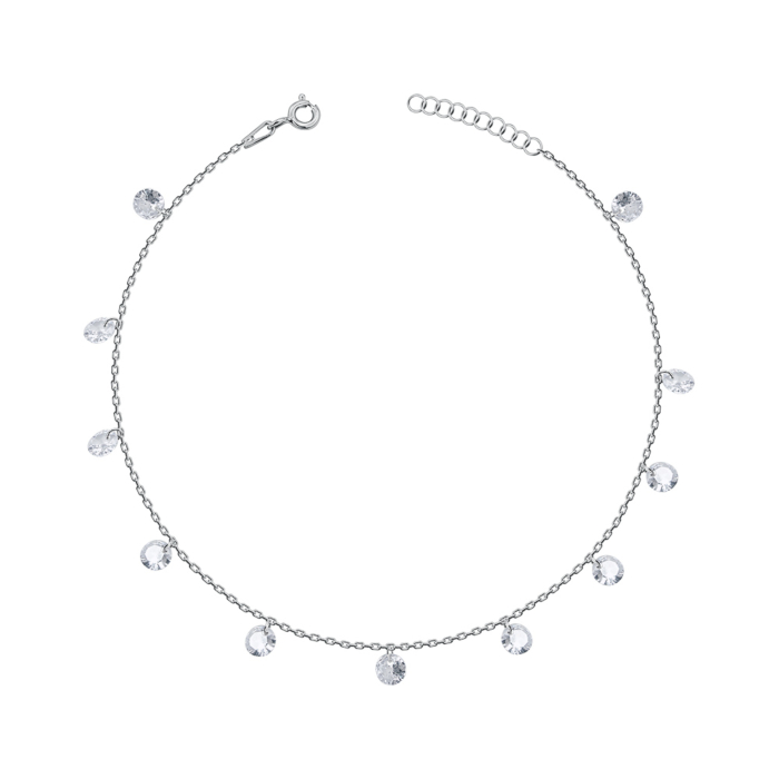 Серебряный браслет с фианитами P-4232-B/12/1