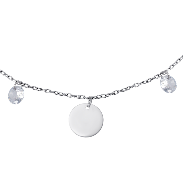 Серебряный браслет с фианитами. Артикул P-4235-B/12/1