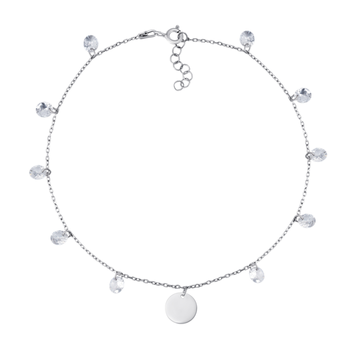 Серебряный браслет с фианитами. Артикул P-4235-B/12/1