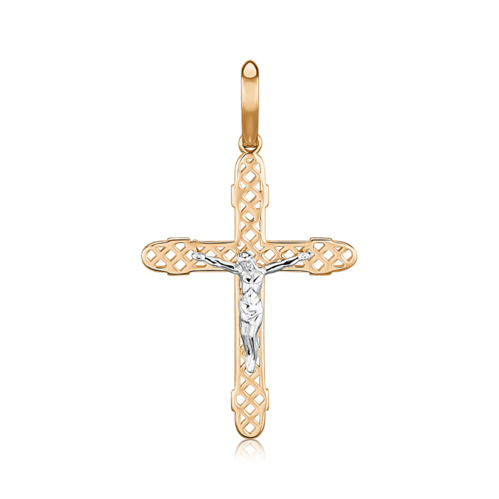 Золотий хрестик без вставки P-562-P/01