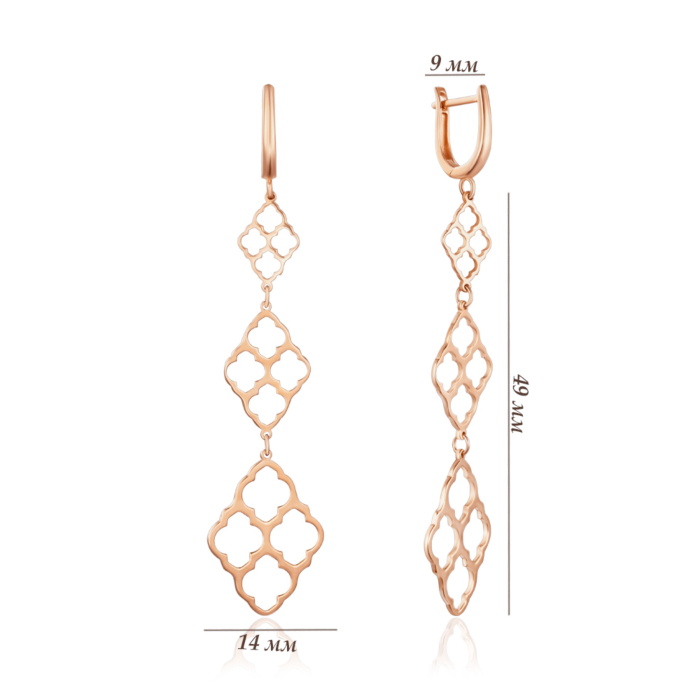 Золотые серьги. Артикул P-5634-E/01