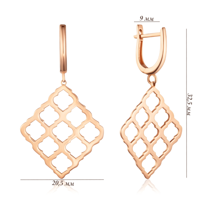 Золоті сережки. Артикул P-5636-E/01