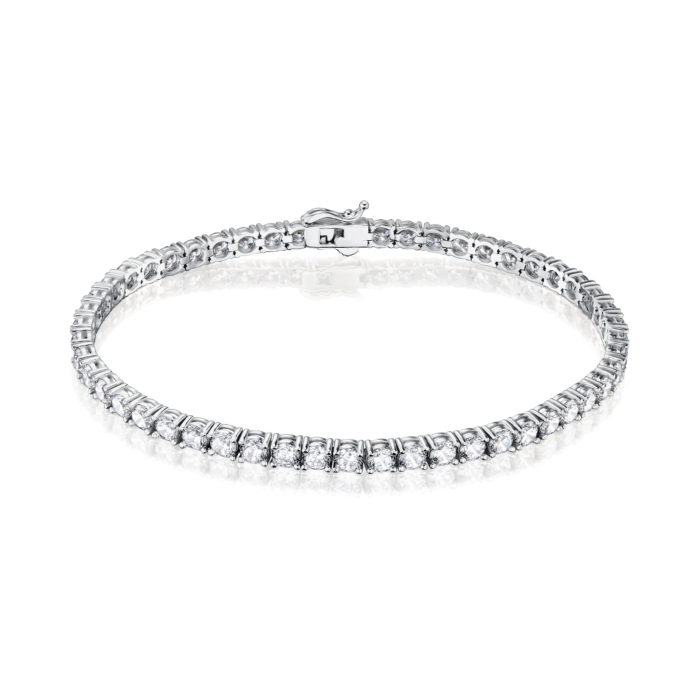 Золотий браслет з фіанітами P-7054-B/02/1