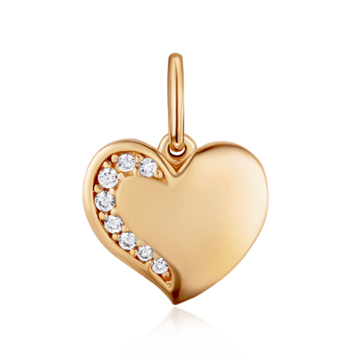 Золота підвіска з фіанітами. Артикул P-739-P/01/1