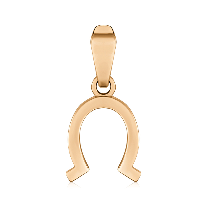 Золота підвіска-оберіг "Підкова" без вставки P-797-P/01