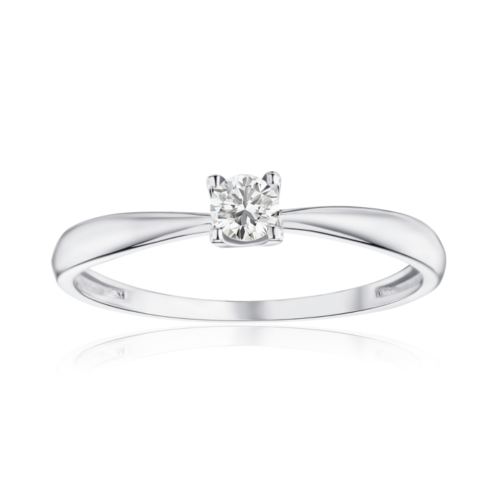 Золотое кольцо с бриллиантом P-800084-B/02/9218