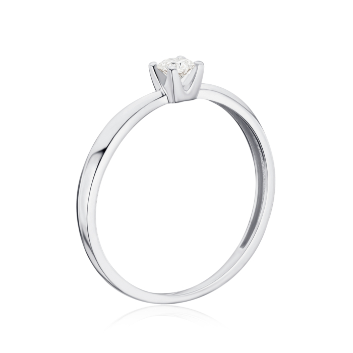 Золотое кольцо с бриллиантом P-800084-B/02/9218