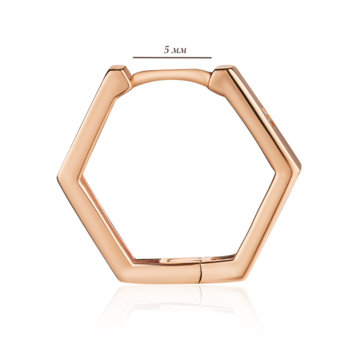 Золоті сережки з діамантами. Артикул P-DE09015/01/8566