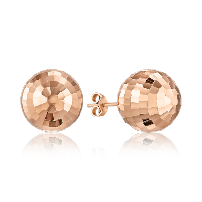 Золоті сережки без вставки. Артикул P-E6013-E/01