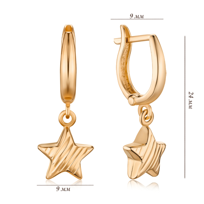 Золоті сережки P-E6015-E/01