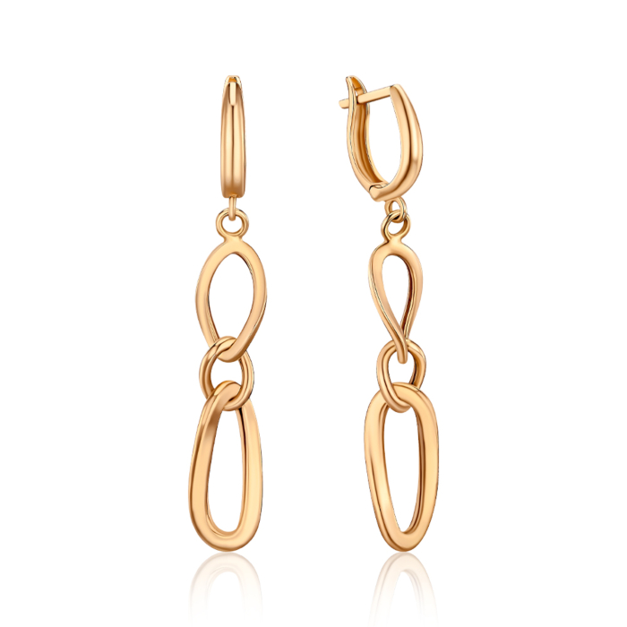 Серьги из красного золота P-E6018-E/01