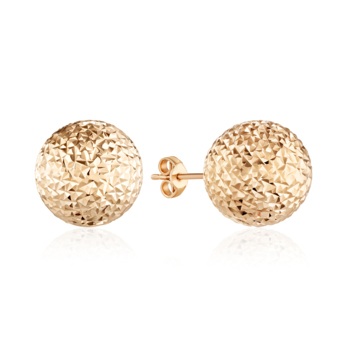 Золотые серьги без вставки. Артикул P-E6031-E/01