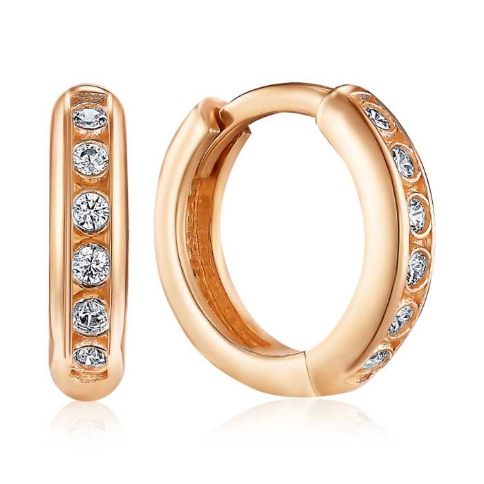 Золоті сережки-конго. Артикул P-EE1144-05-E/01/1