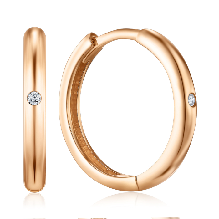 Золоті сережки-конго. Артикул P-EE1148-05-E/01/1