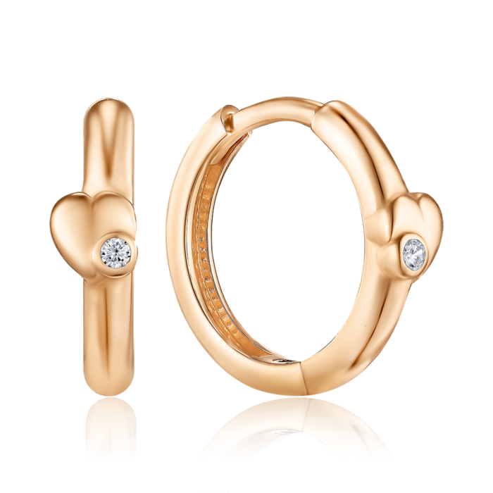 Золоті сережки-конго. Артикул P-EE1222-05-E/01/1