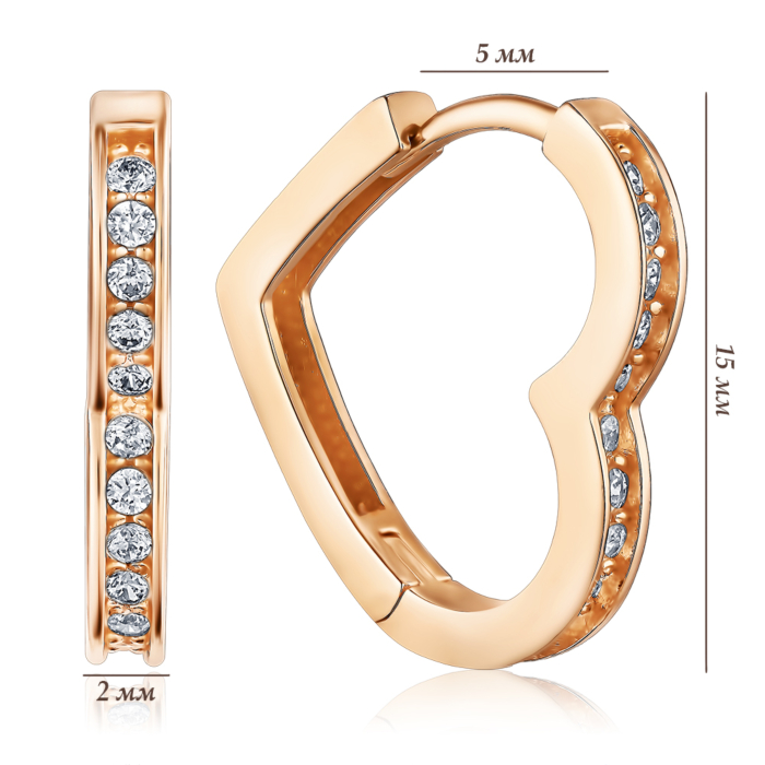 Золотые серьги-конго. Артикул P-EE1476-05-E/01/1