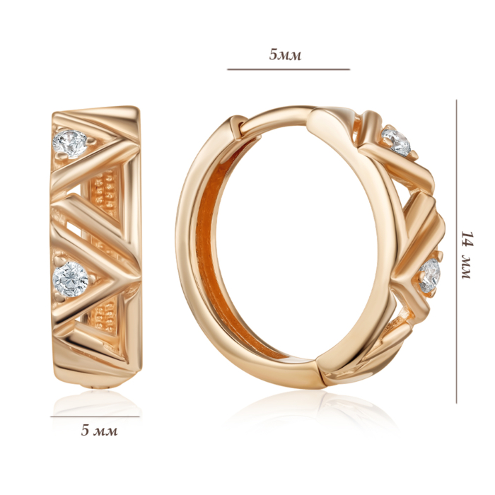 Золоті сережки. Артикул P-EE4027-05-E/01/1