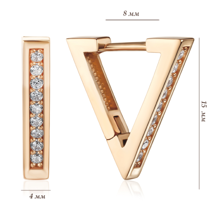 Золоті сережки. Артикул P-EE4030-05-E/01/1