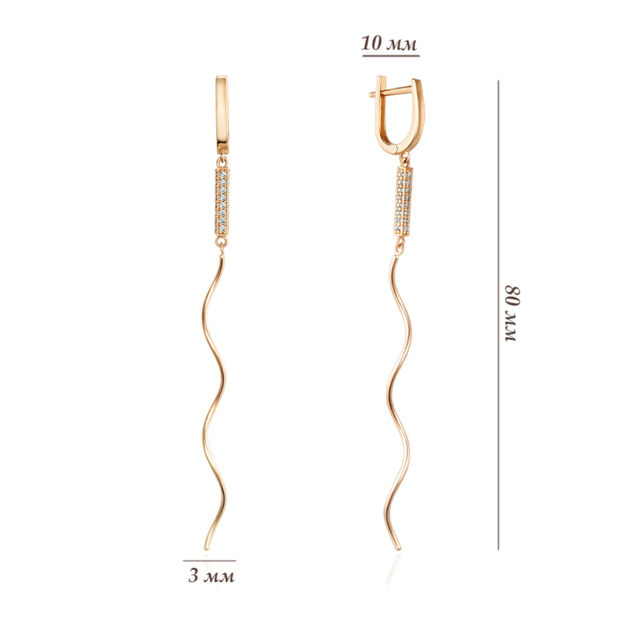 Золотые серьги. Артикул P-EY02191-E/01/1