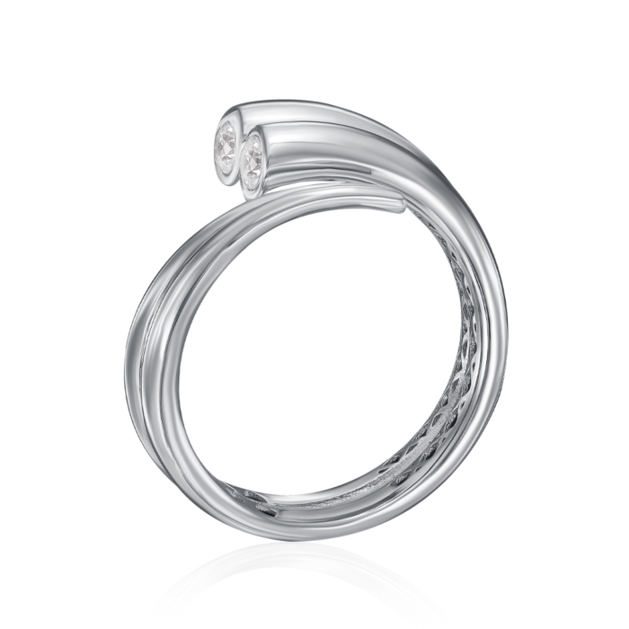 Золотое кольцо с фианитами. Артикул P-K-3080-R/02/1