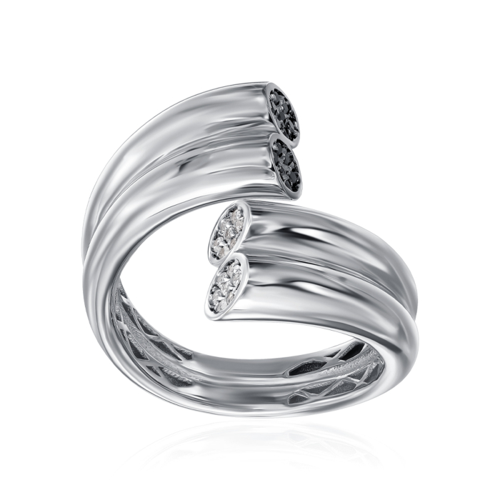 Золотое кольцо с фианитами. Артикул P-K-3081-R/02/7