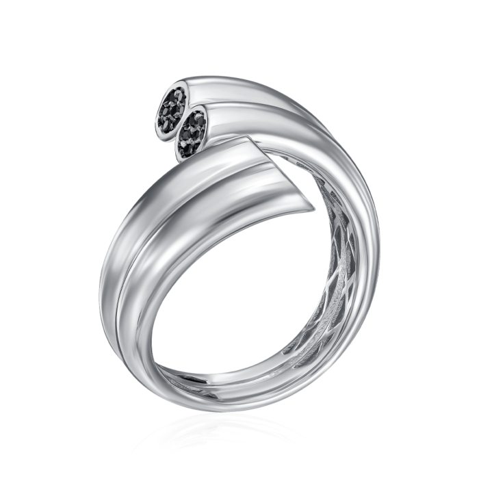 Золотое кольцо с фианитами. Артикул P-K-3081-R/02/7