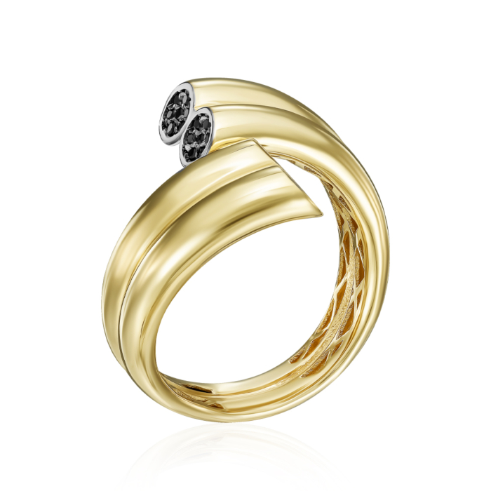 Золотое кольцо с фианитами. Артикул P-K-3081-R/03/7