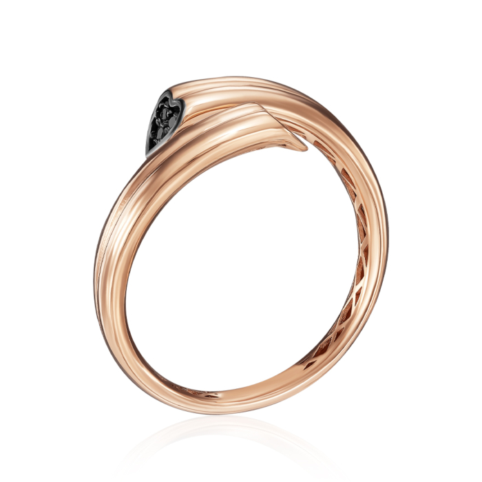 Золота каблучка з фіанітами. Артикул P-K-3082-R/01/7