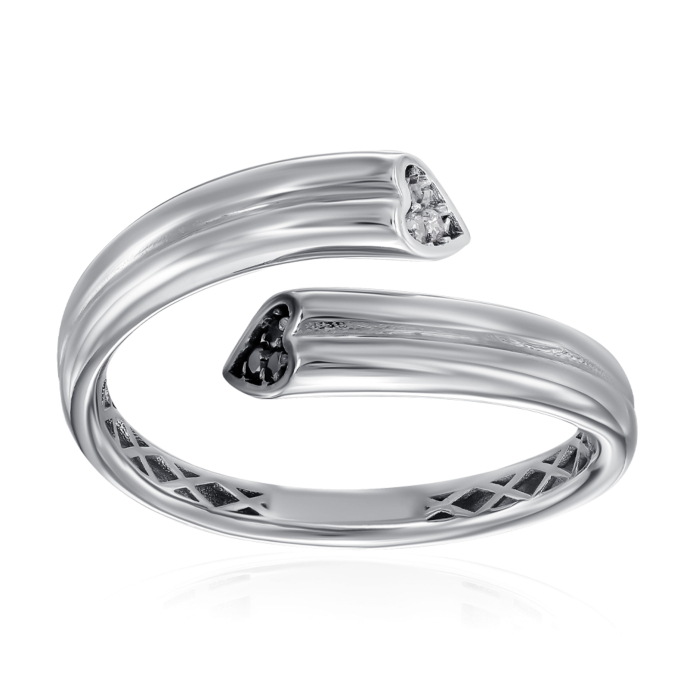 Золота каблучка з фіанітами. Артикул P-K-3082-R/02/7