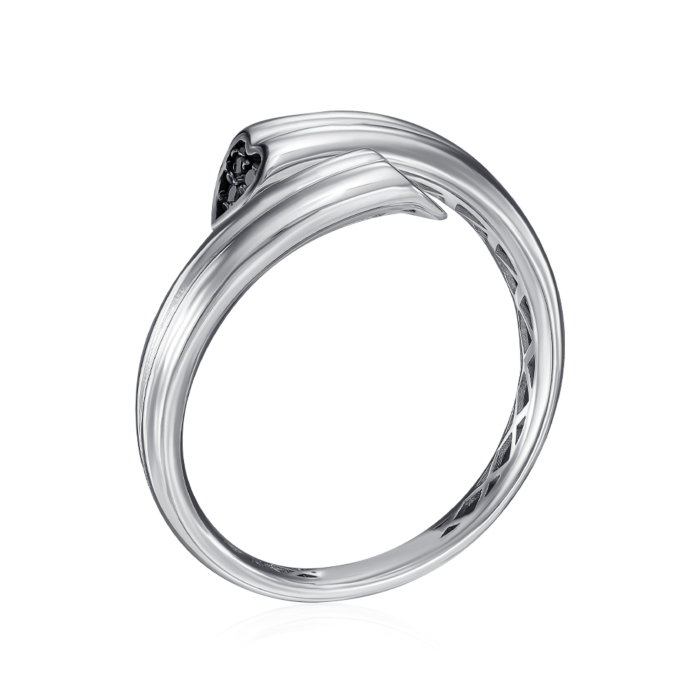 Золота каблучка з фіанітами. Артикул P-K-3082-R/02/7