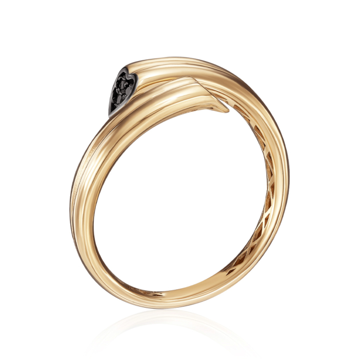 Золота каблучка з фіанітами. Артикул P-K-3082-R/03/7