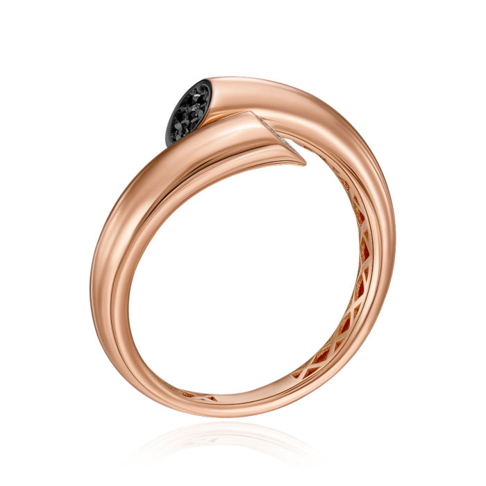 Золотое кольцо с фианитами. Артикул P-K-3084-R/01/7