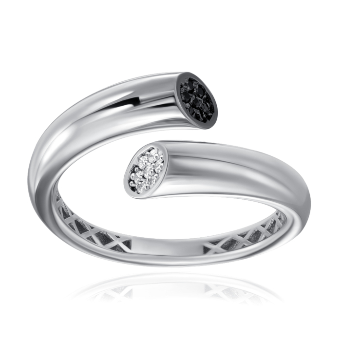 Золотое кольцо с фианитами. Артикул P-K-3084-R/02/7