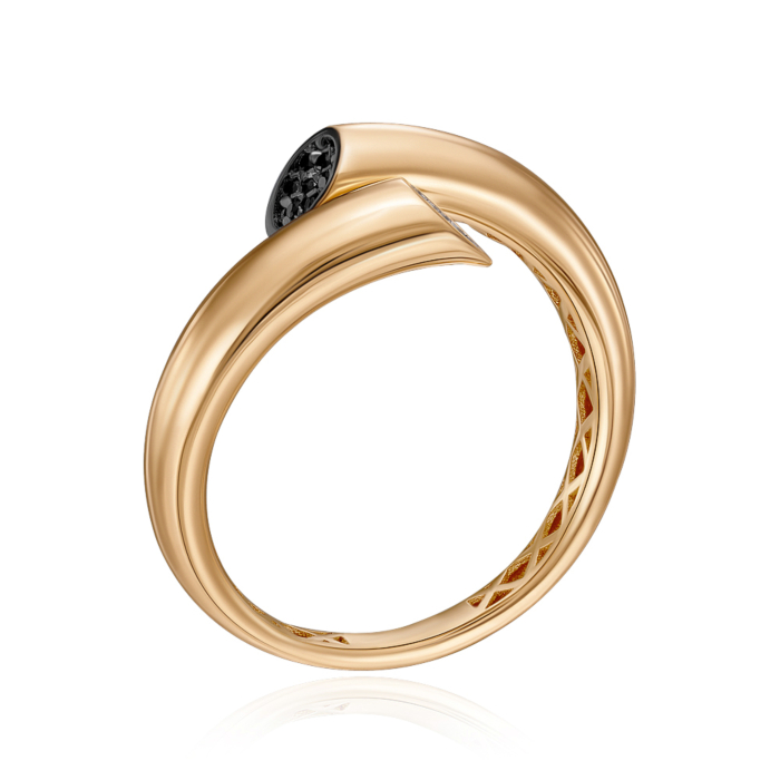 Золота каблучка з фіанітами. Артикул P-K-3084-R/03/7