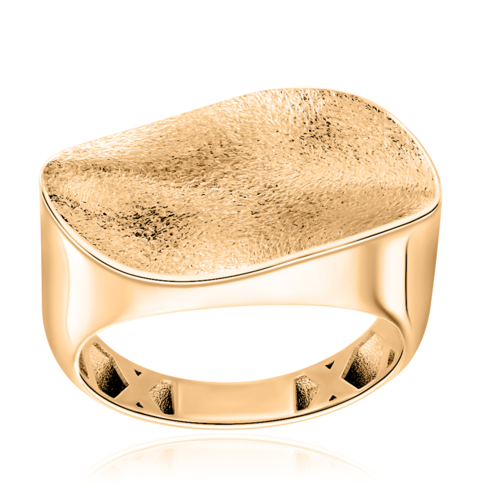 Каблучка з червоного золота без вставки P-K-3107-R/01