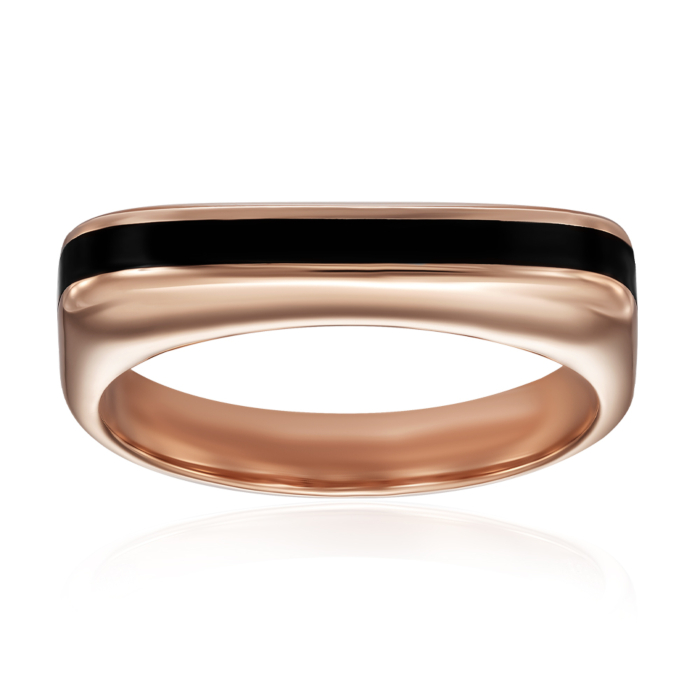 Кольцо из красного золота с эмалью P-K-3133-R/01/4823