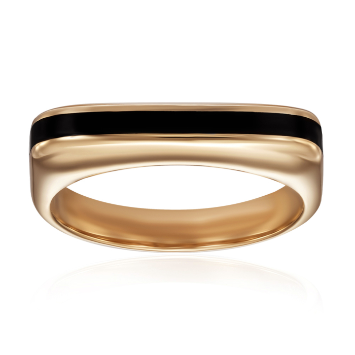 Кольцо из желтого золота с эмалью P-K-3133-R/03/4823