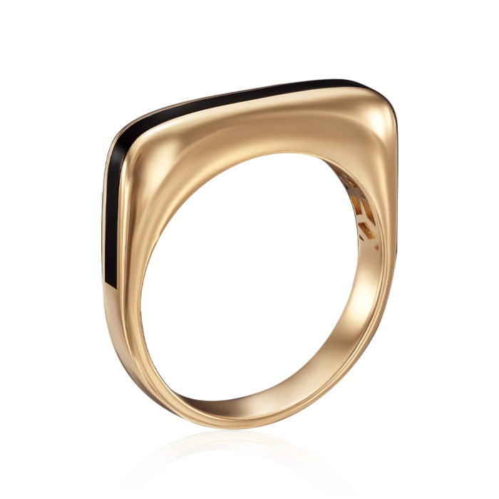 Кольцо из желтого золота с эмалью P-K-3133-R/03/4823