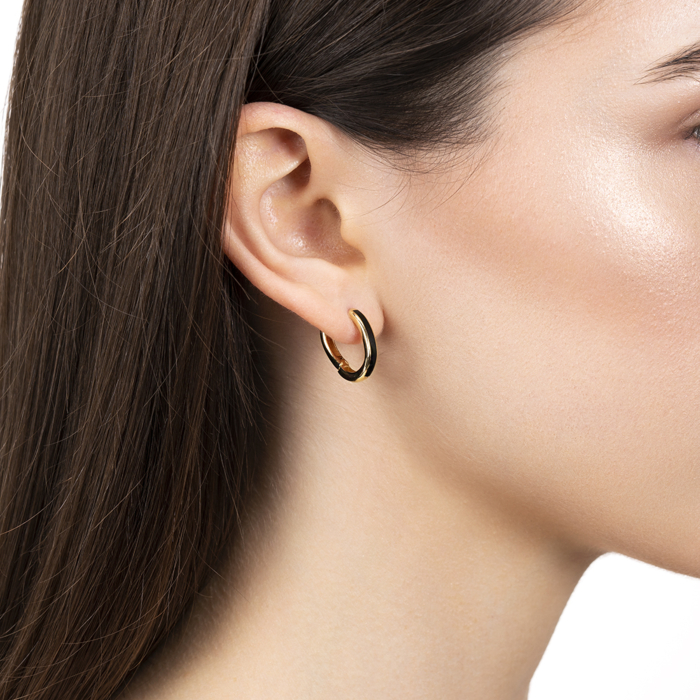 Серьги из желтого золота с эмалью P-K-3147-E/03/4823