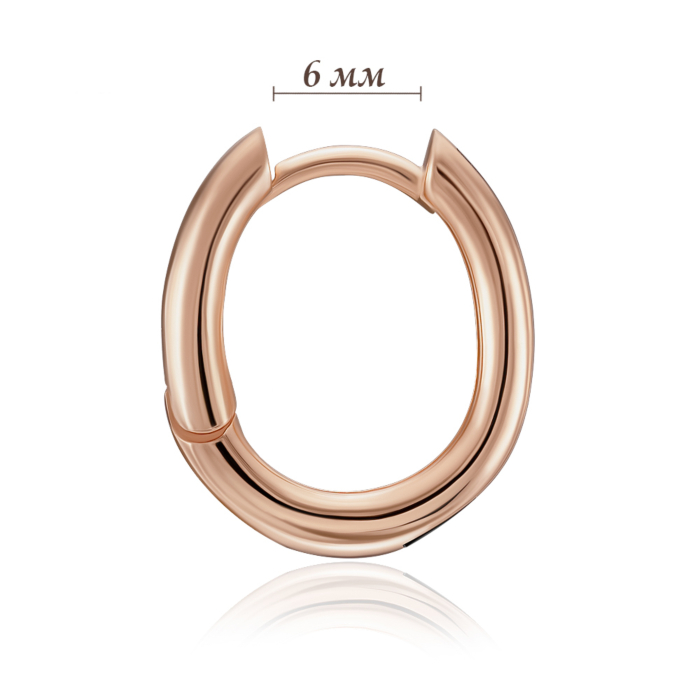 Золотые серьги-конго с эмалью. Артикул P-K-3147-E/01/4823