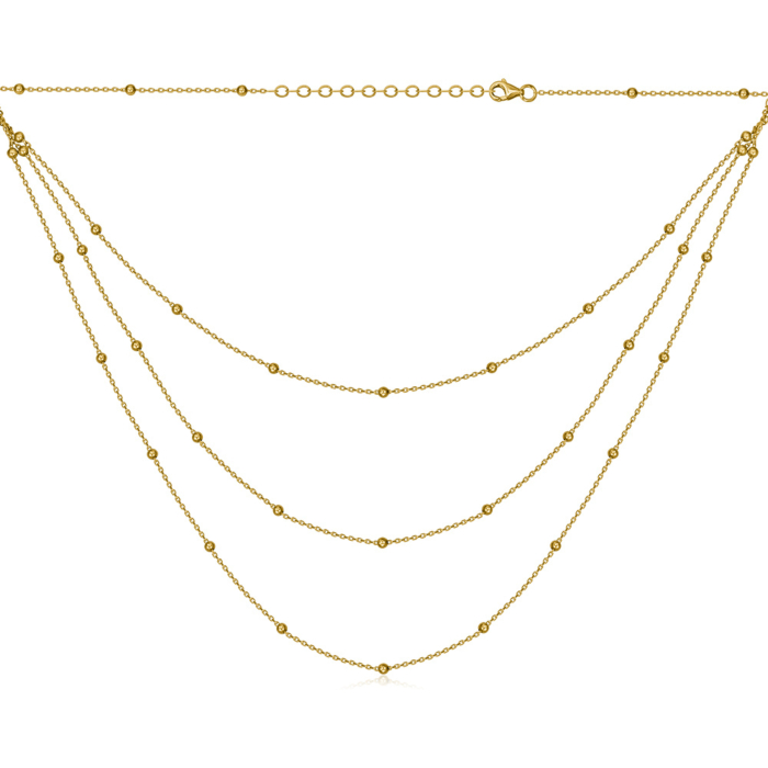 Кольє з жовтого золота без вставки P-K-5326-K/03