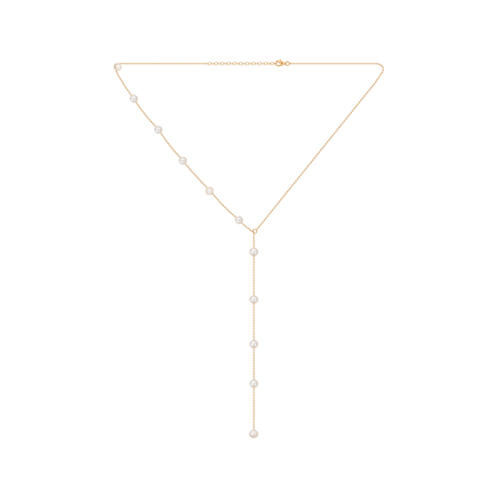 Золоте кольє з перлами P-K-5356-K/01/21048