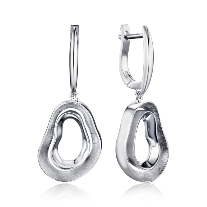 Золотые серьги-подвески без вставки P-K-5406-1-E/02