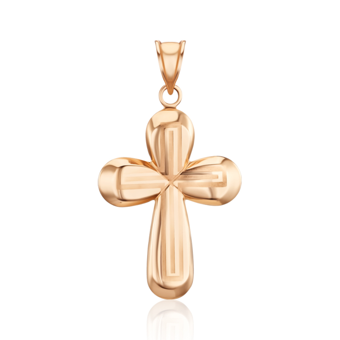 Золотий хрестик без вставки. Артикул P-P4226-P/01