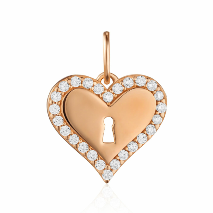 Золота підвіска з фіанітами. Артикул P-PP2369-05-P/01/1