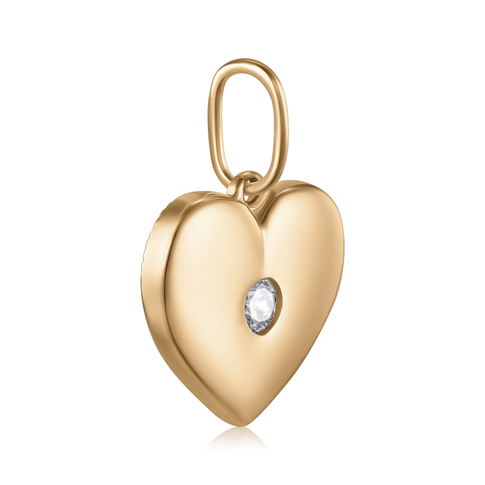 Золота підвіска з фіанітом. Артикул P-PP2539-05-P/01/1