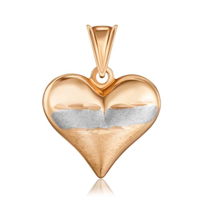 Золота підвіска без вставки. Артикул P-PR1004-P/01