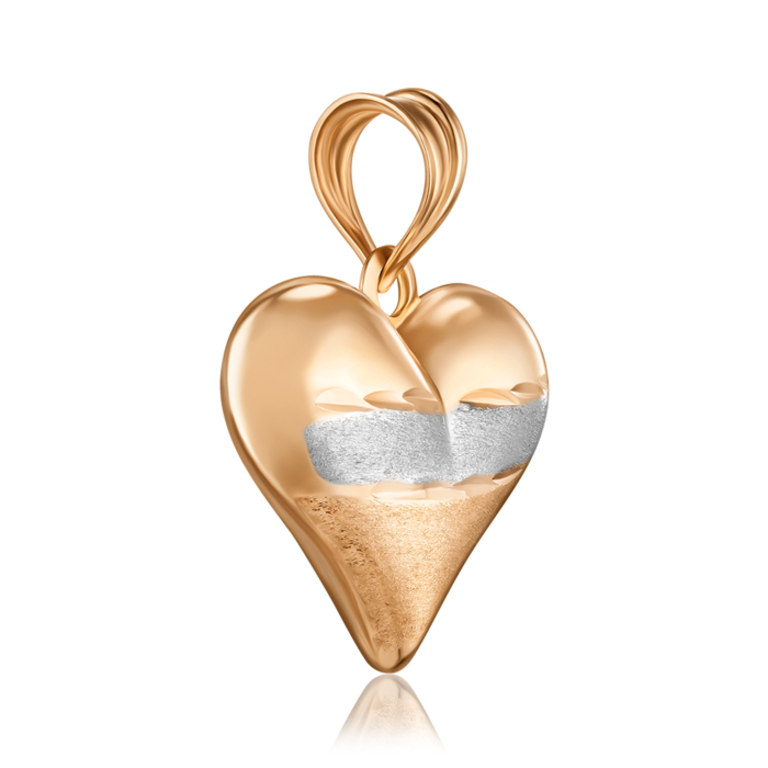 Золота підвіска без вставки. Артикул P-PR1004-P/01