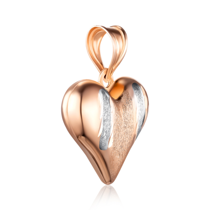 Золота підвіска без вставки. Артикул P-PR1013-P/01