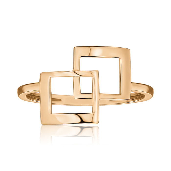 Золота каблучка без вставки P-R01064-R/01